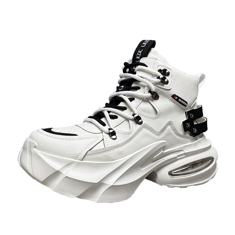 Metal Buckle Thick Sole Sneaker Boots