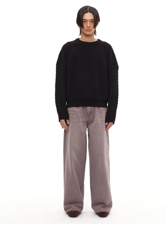 Wash Wide Leg Jeans