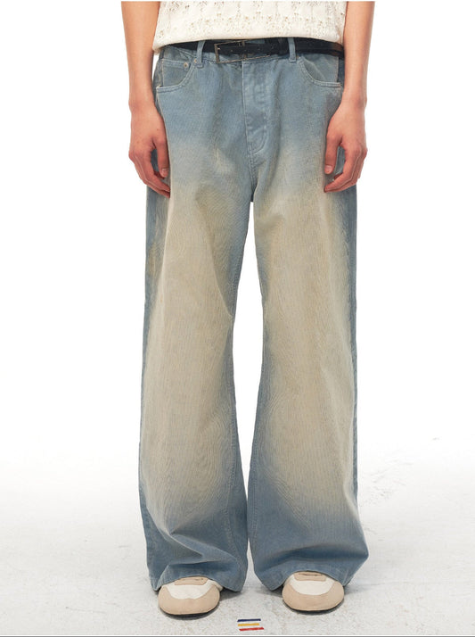 Wash-treated Corduroy Casual Pants