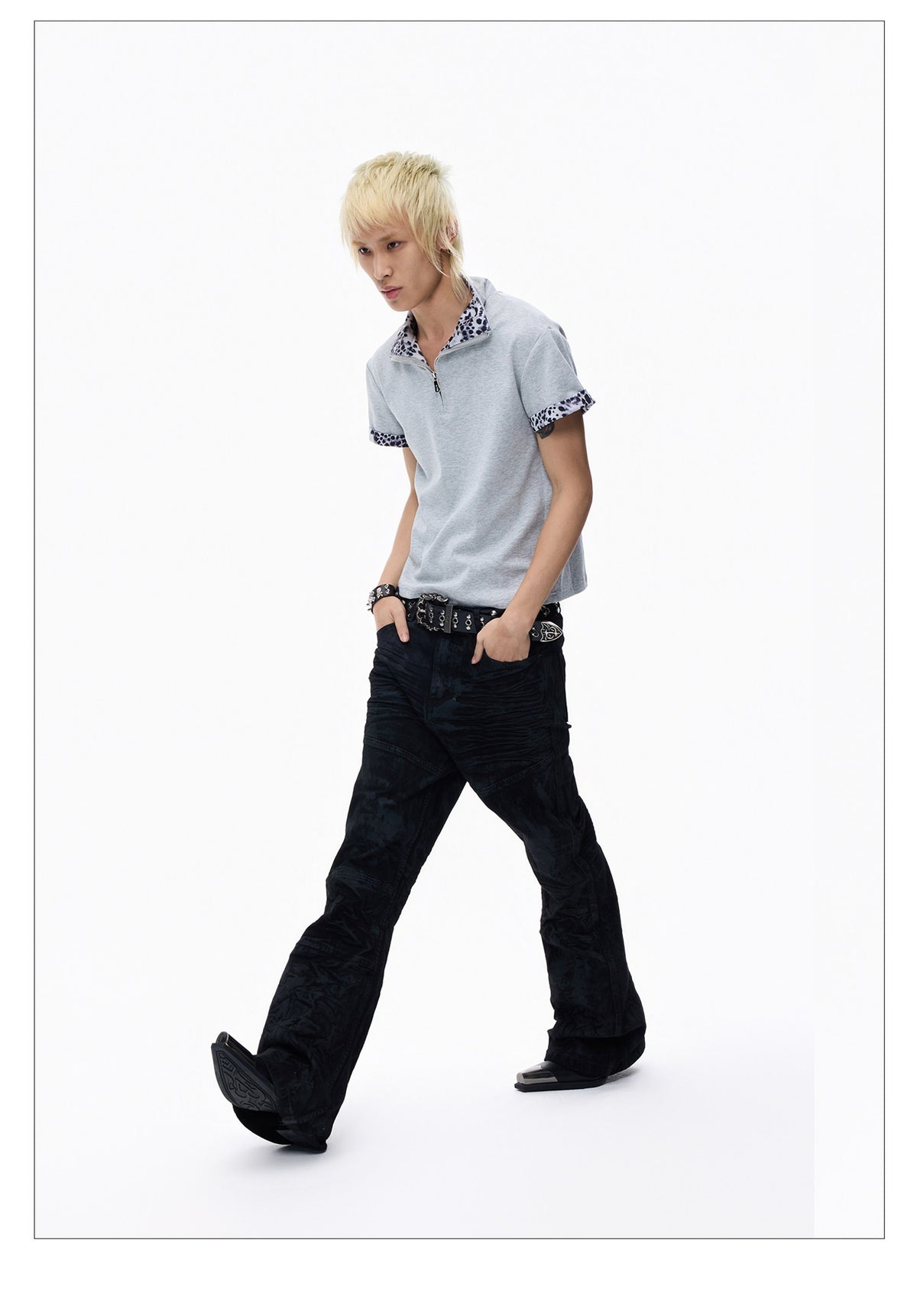 Whiskerd Black Skinny Slim Fit Jeans