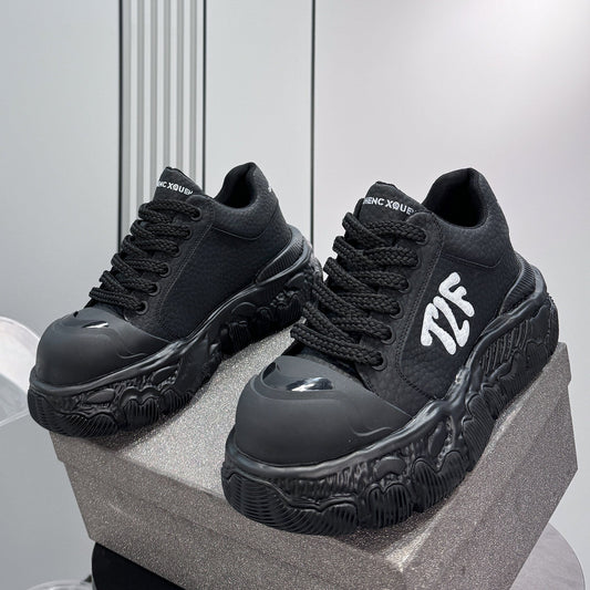 Platform Chunky Sole Lace-Up Sneakers WN24846