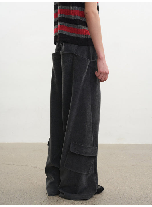 Washed Side Pocket Casual Pants
