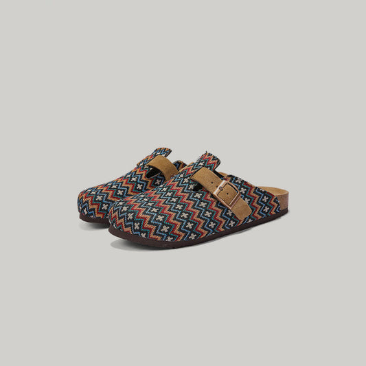Retro Style Slip-On Cork Mules WN23385