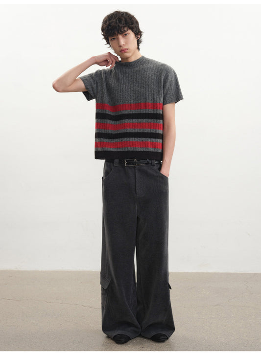 Washed Side Pocket Casual Pants