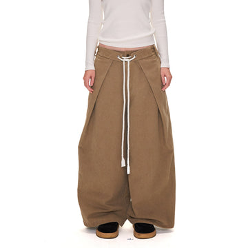 Washed Canvas Casual Pants
