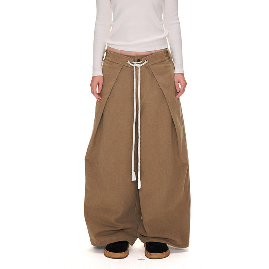 Washed Canvas Casual Pants