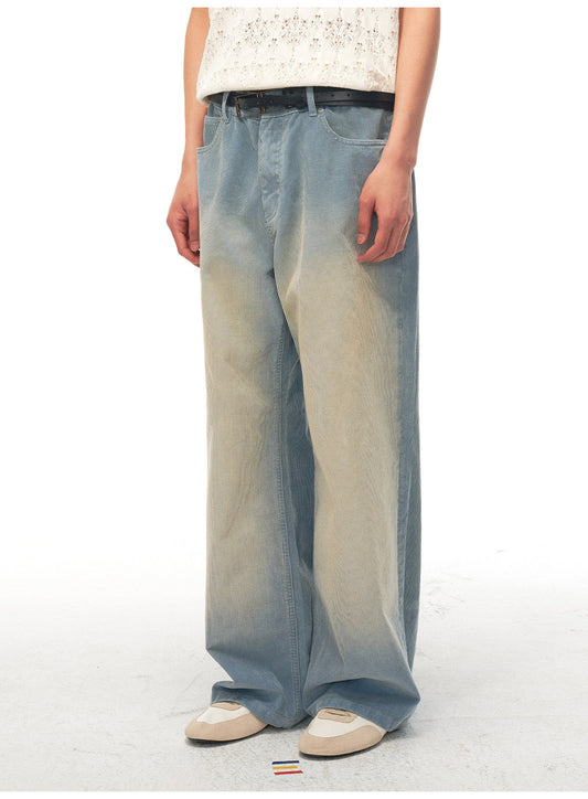 Wash-treated Corduroy Casual Pants