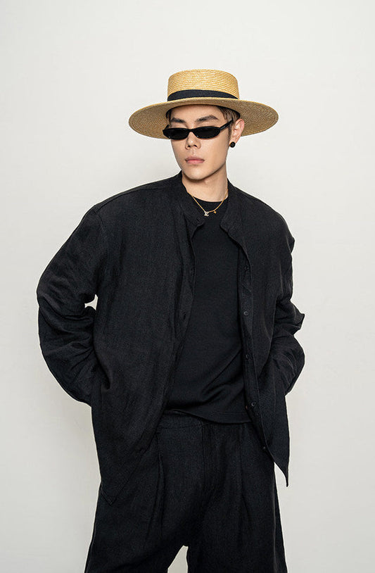 Relaxed-Fit Lightweight Linen Shirt Set