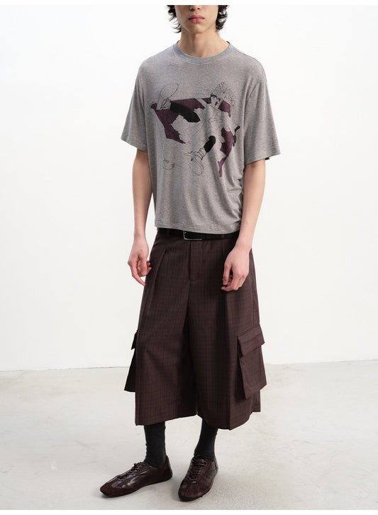 Round-neck Printed T-shirt