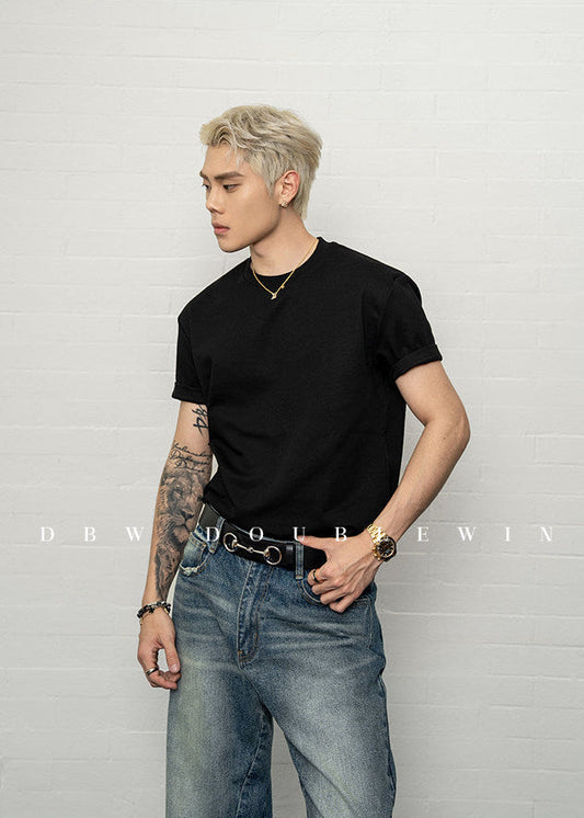 Slim-Fit Regular-Sleeve T-Shirt