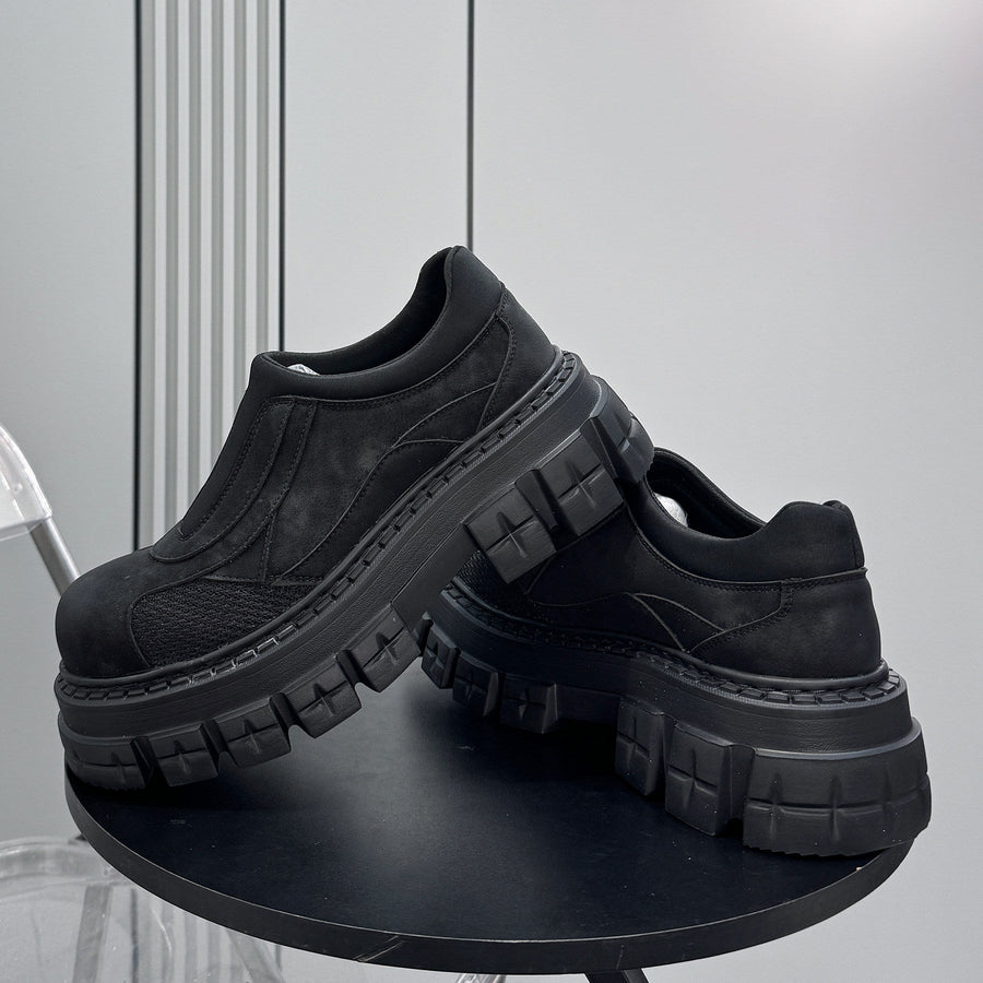 Washed Thick Sole Platform Shoes