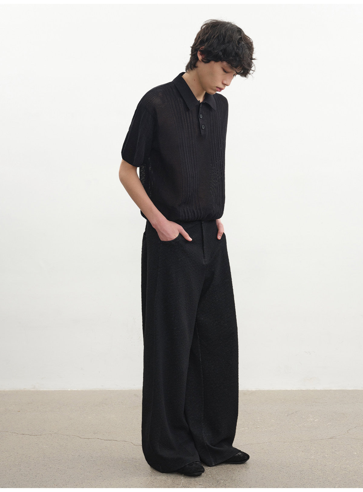 Hollow Polo Shirt