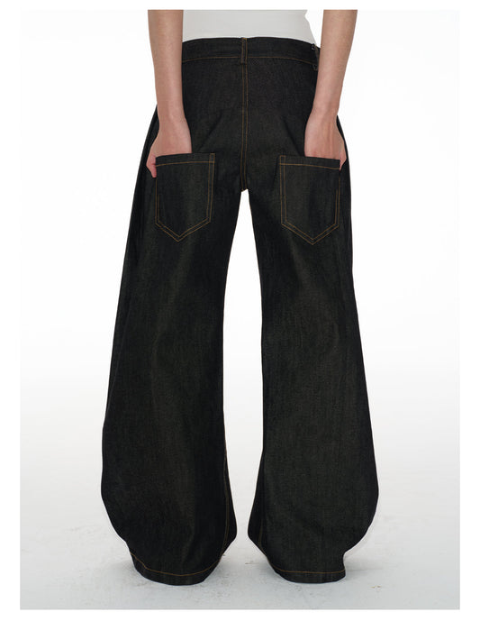 Wide & Low Rise Jeans