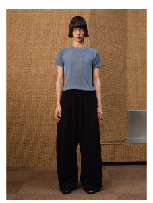 Herringbone Texture Casual Pants