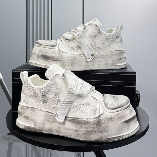 Platform Square Toe Buckle Strap Sneakers WN24833