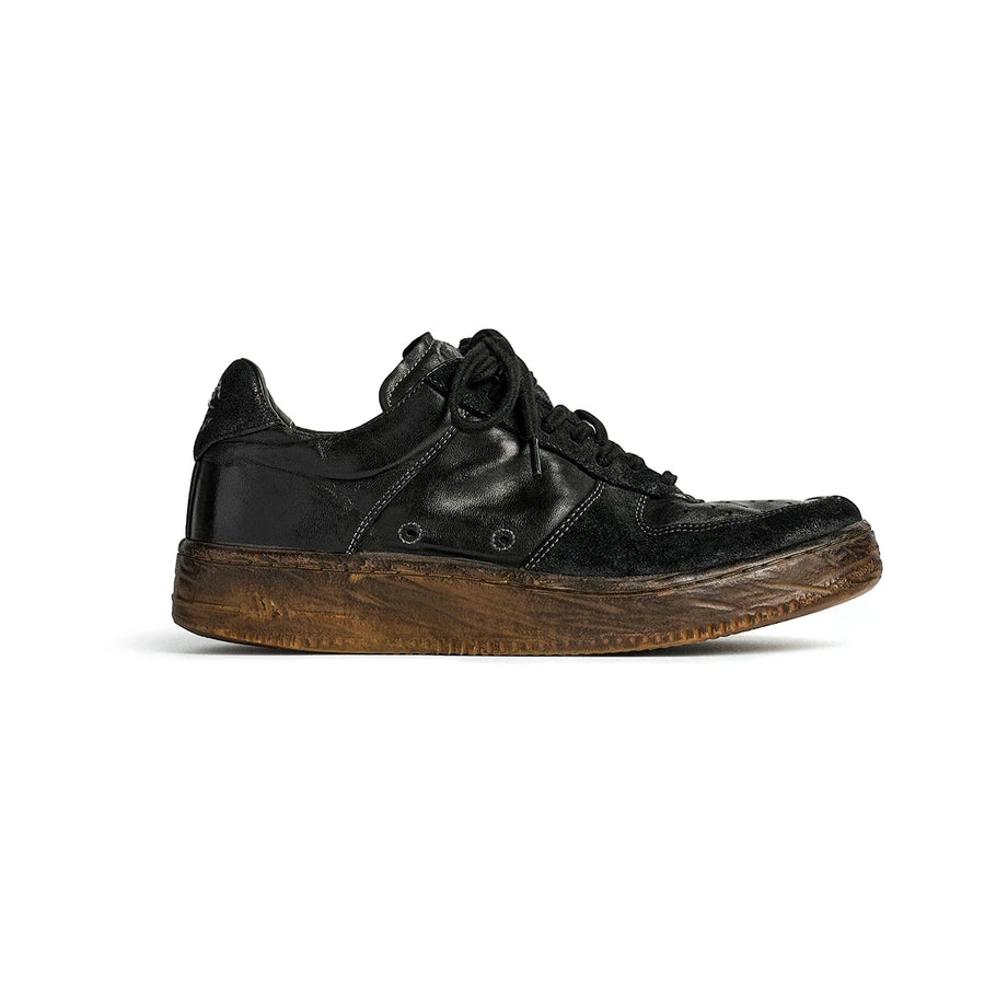 Vintage Leather Court Sneakers