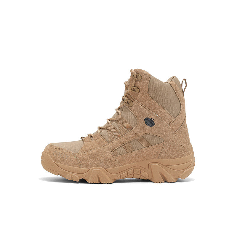 Wear-Resistant Lace-Up Boots