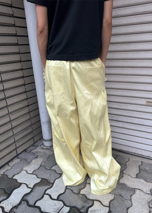 Rhinestone Patchwork Pocket Casual Pants