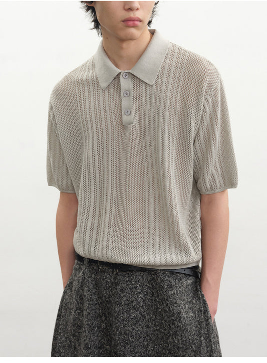 Hollow Polo Shirt