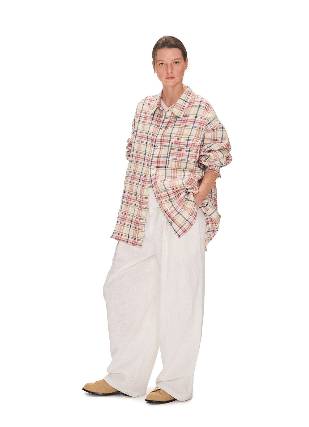 Checkered Linen Shirt