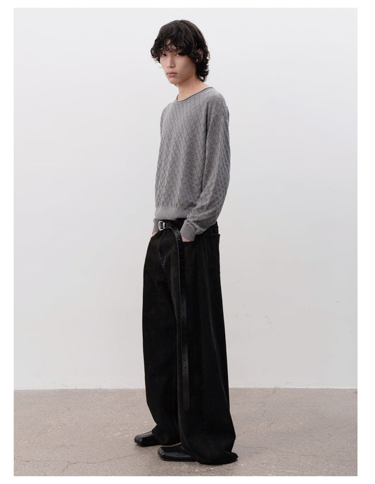 Washed black jeans