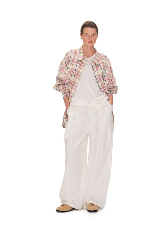 Checkered Linen Shirt
