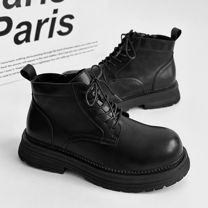 Platform Lace-Up Boots