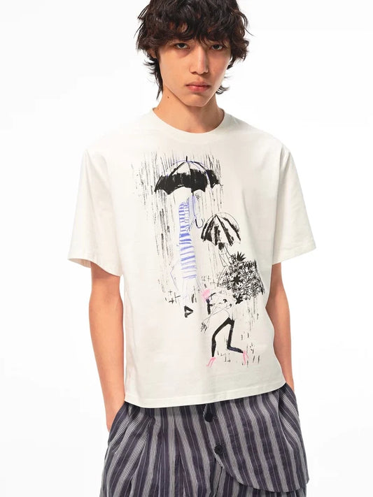 Lightweight and breathable digital direct-print T-shirts