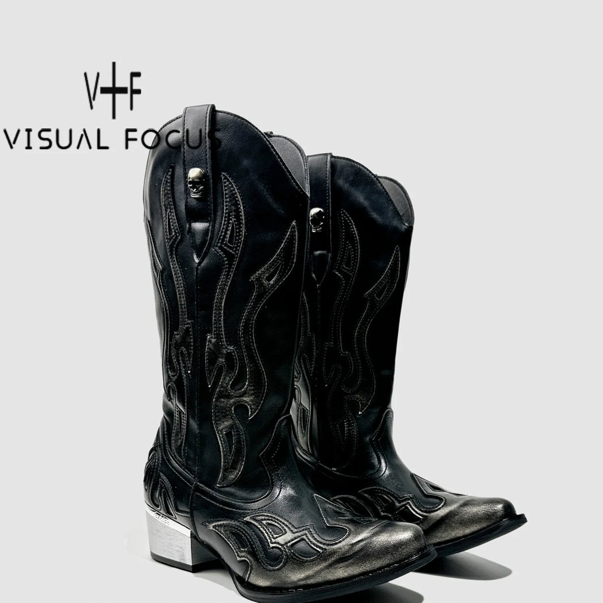 Punk Western Riding Boots