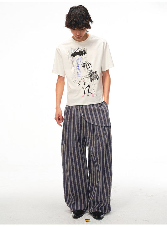 Lightweight and breathable digital direct-print T-shirts