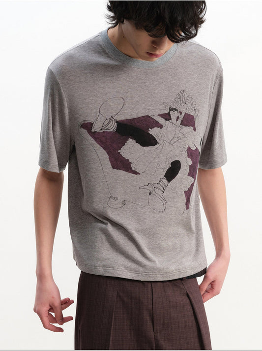 Round-neck Printed T-shirt