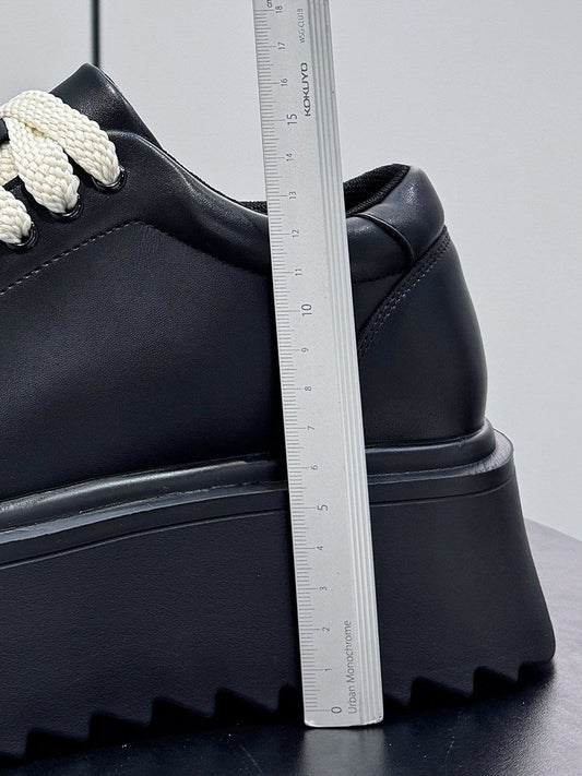 Platform Height Increase Round Toe Sneakers WN24782