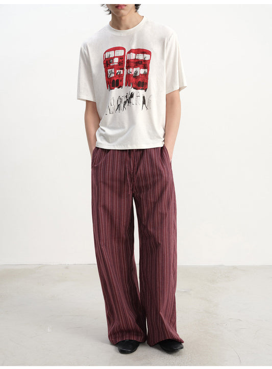 Lightweight and breathable printed T-shirt