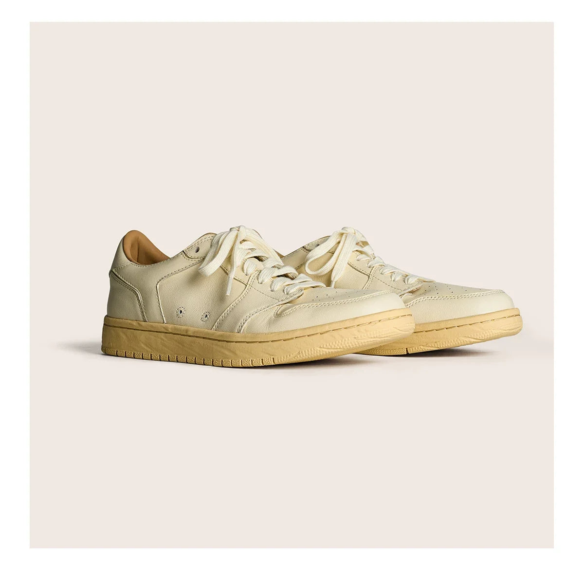 Vintage Court Cowhide Leather Sneakers