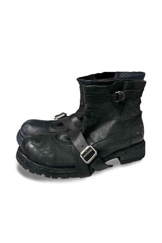 Frosted Lace-Up Engineer Boots