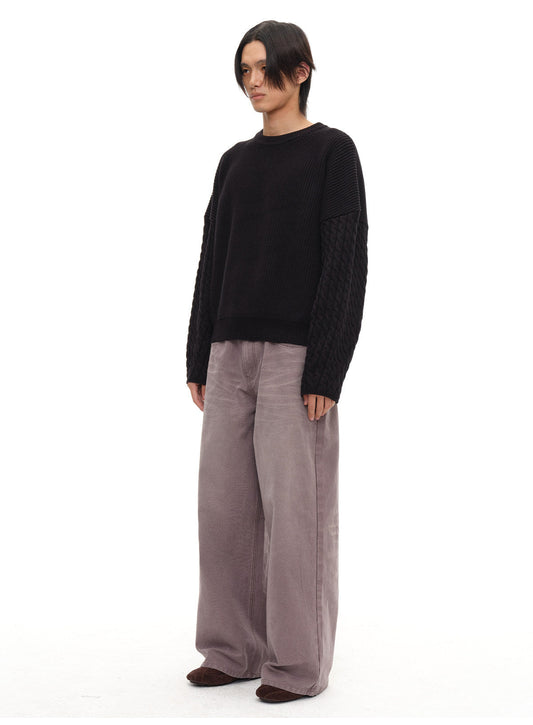 Wash Wide Leg Jeans
