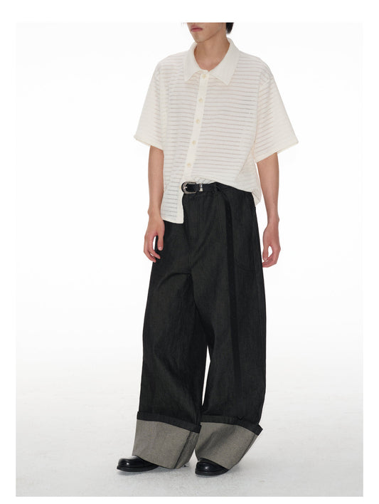 Hollow Stripe Shirt