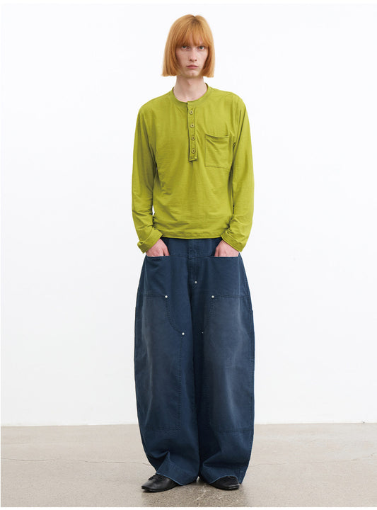 Distressed Multi-Stud Casual Pants