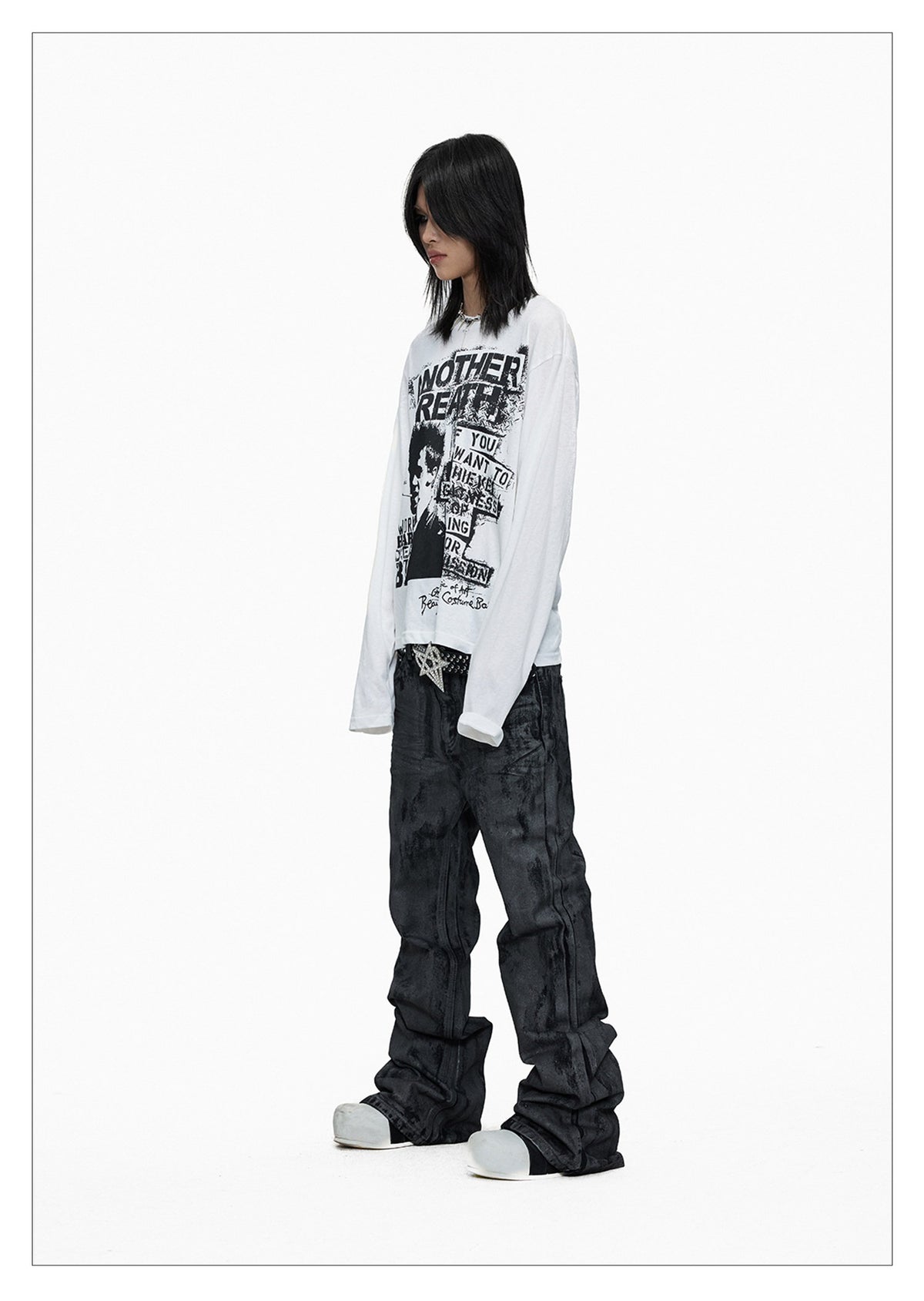 Punk Print Long-sleeve T-shirt