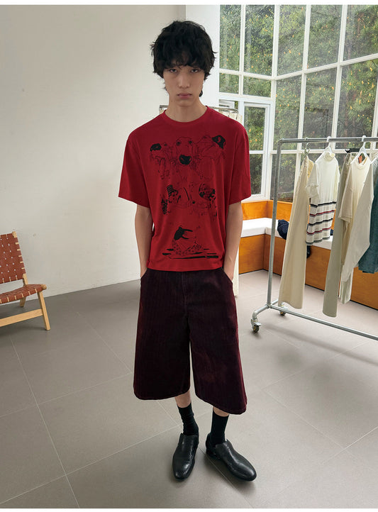 Dog-Print T-Shirt