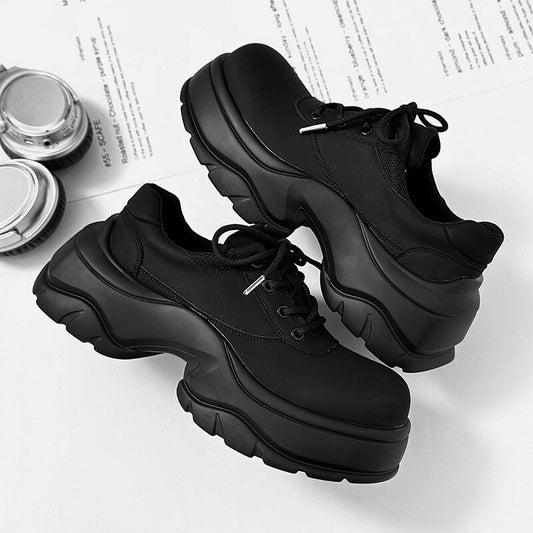 Platform Thick Sole Lace-Up Sneakers WN24513