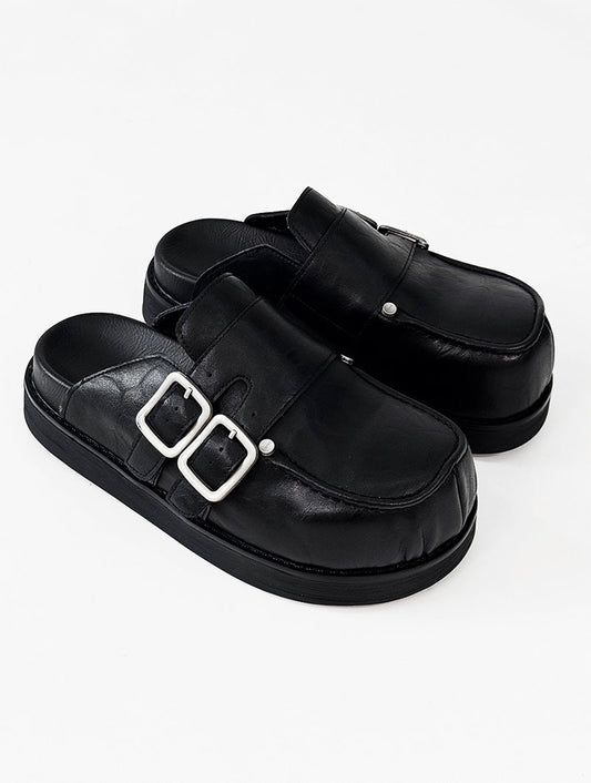 Derby Platform Mule Shoes WN19162