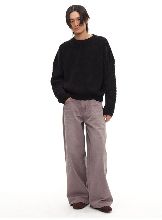 Wash Wide Leg Jeans