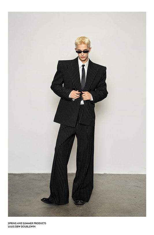High-Quality Straight-Shoulder Suit