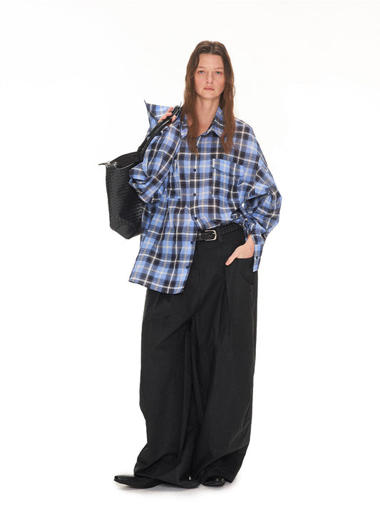 Blue Check Casual Shirt