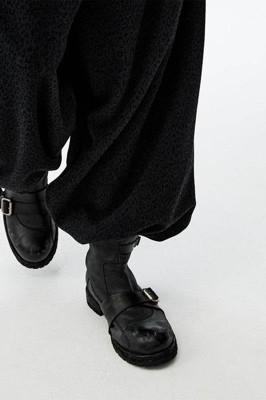 Frosted Lace-Up Engineer Boots