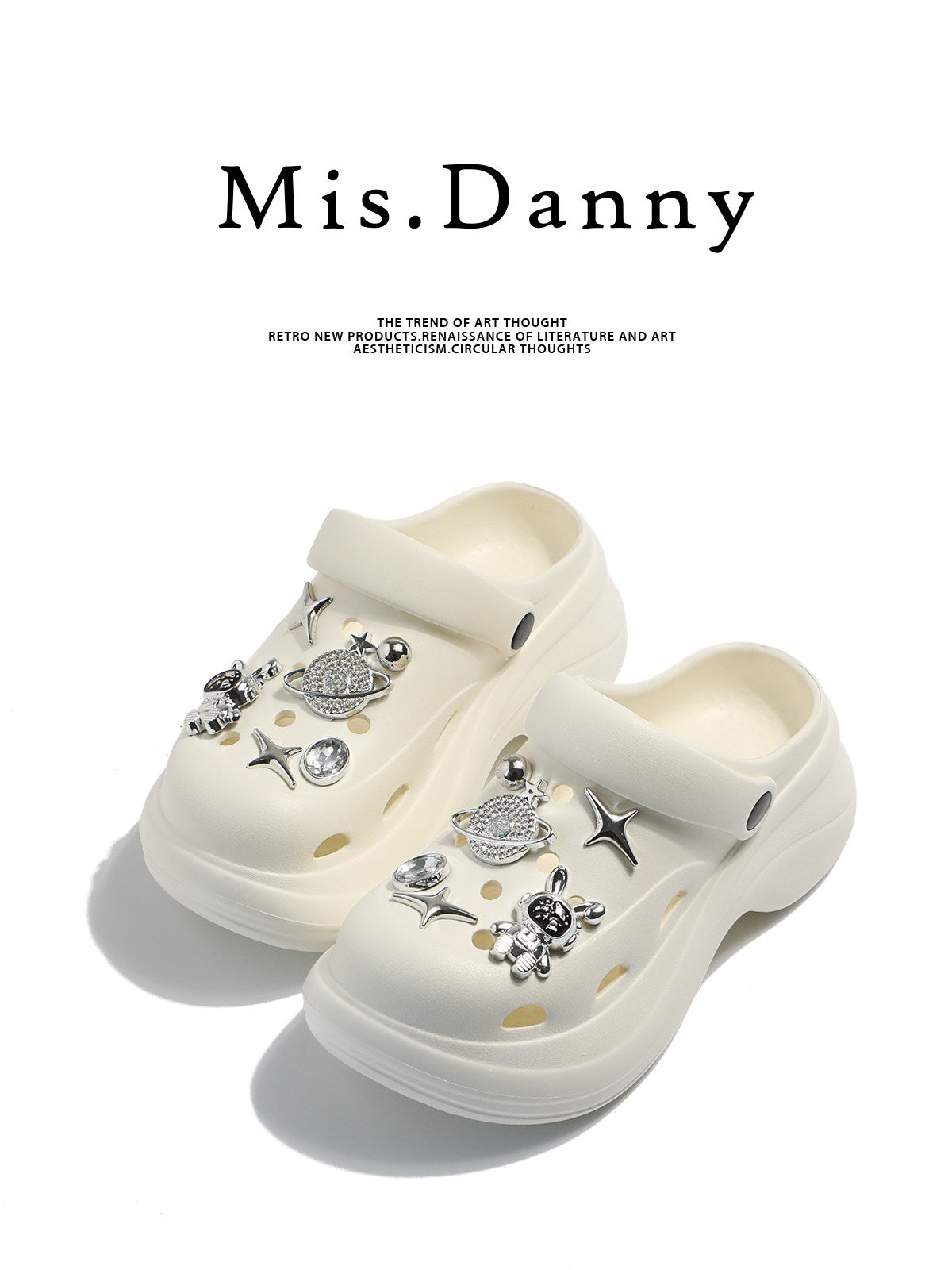 Soft Platform Height Increase Closed Toe Sandals