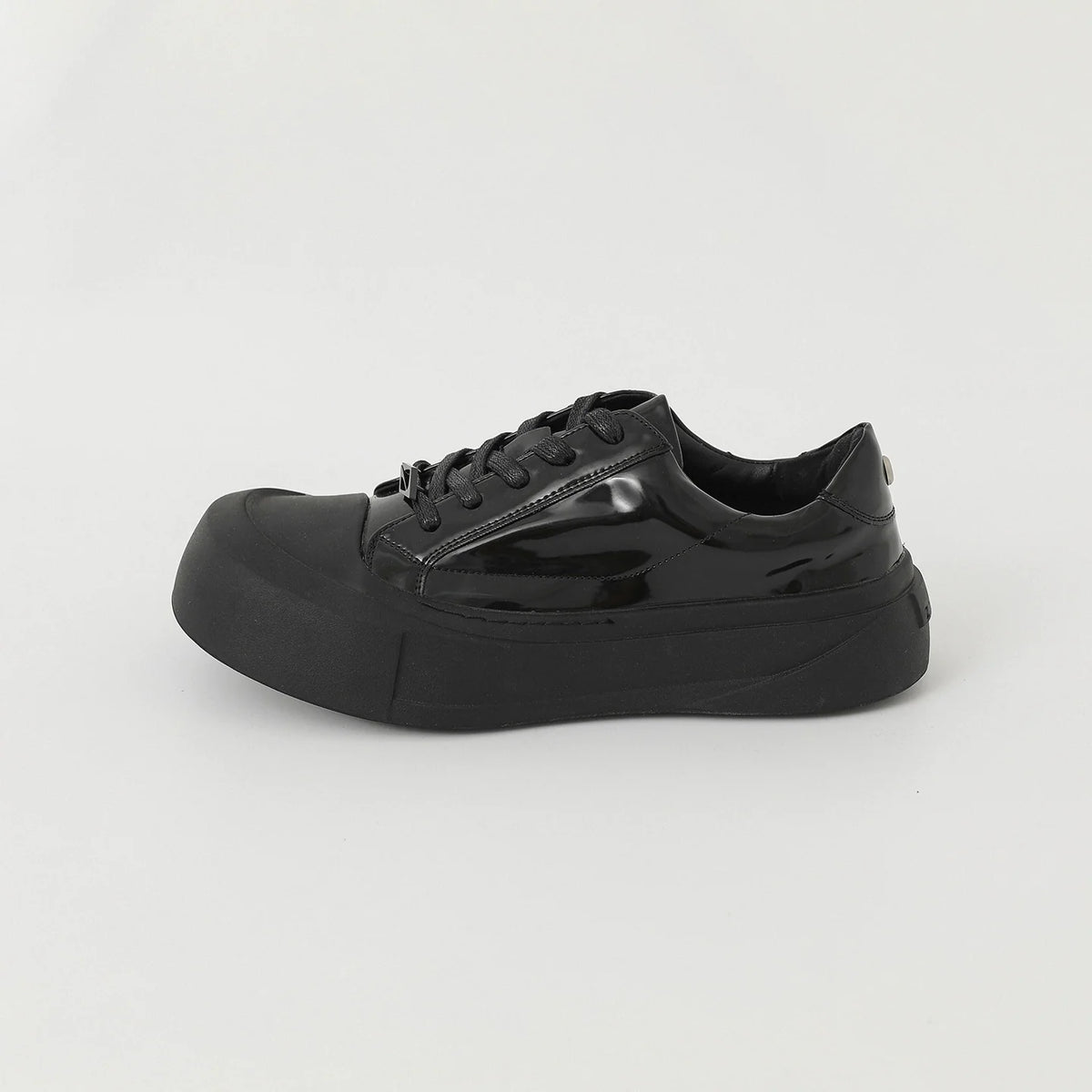 Thick Sole Lace-Up PU Leather Shoes