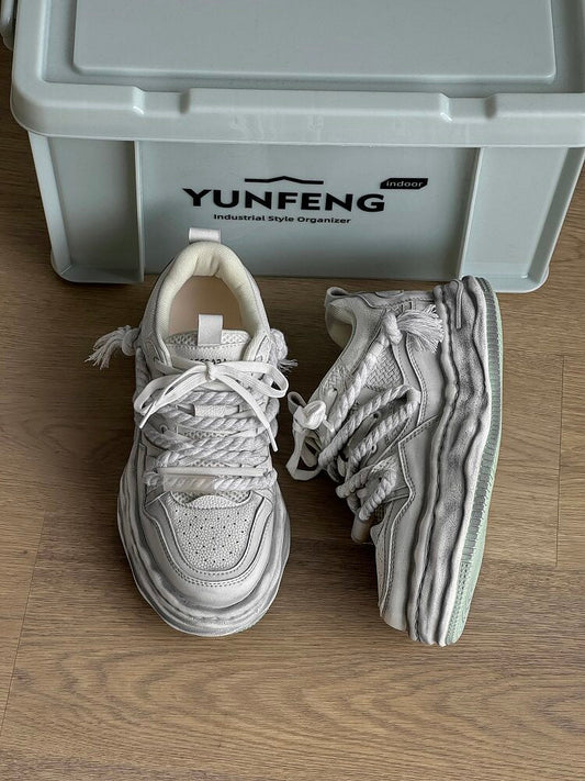 Rope Lace Chunky Sole Sneakers WN24560