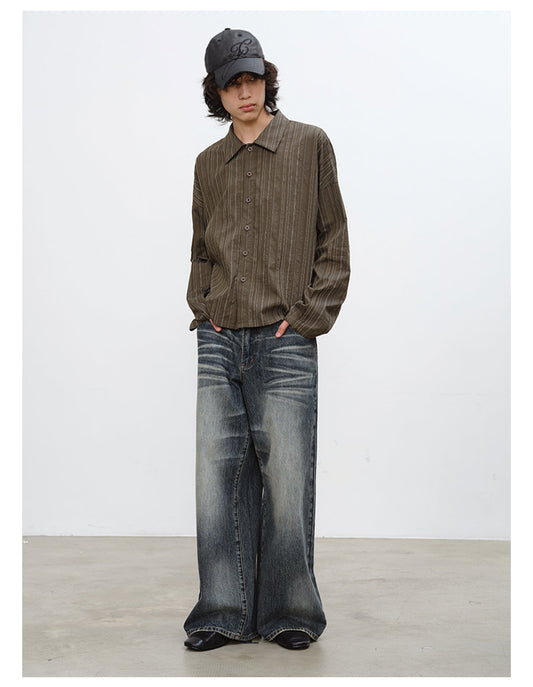 Drop-shoulder shirt